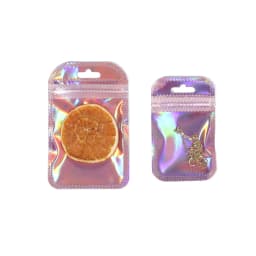 25pcs Rainbow Self-sealing OPP Bag Laser Zipper Bag Re-seal Packaging Jewelry Retail Gift Bags Practical Small Business Supplies