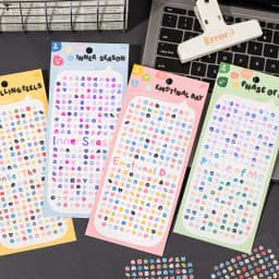 8 Sheets/4 Pack Cute Mini Emotion Emoji Stickers, Nail Stickers for DIY Scrapbooking, Photo Frame Collage Material Decoration