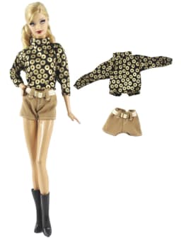 1 Set BABI Doll Clothes 1:6 Scale Dress Outfit for 11.5 Inch 30cm Doll Many Style for Choice Gifts for Girls Doll Accessories #6