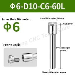 Saw Milling Cutter Slitting Saw Arbor Blade Holder CNC Slotting Machining Metal Cutting Tool Front Rear Lock 5 6 8 10 13mm