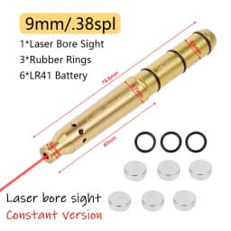 22LR 22 LR 40S&W 30-30 .25 .27 7mm 6.5mm 177 7.62 300win 12GA 45ACP 223rem 9mm Laser Training Bullet Bore Sight Dry Fire Laser