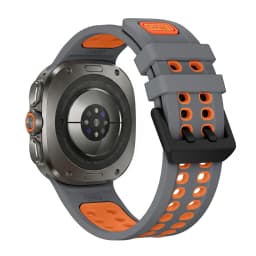 Two-tone Silicone Strap For Samsung Galaxy Watch Ultra 2025 Outdoor Sports Breathable Bracelet Correa for Galaxy Watch Ultra 2