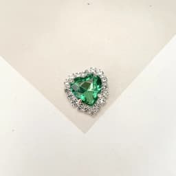 10PCS Heart Shaped Flatback Rhinestones Button Crystals Glass Jewelry Making Sewing On With Silver Bottom Stones For Clothes Diy