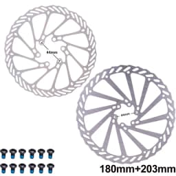 MTB Bicycle Brake Rotor 120 140 160 180 203mm 6 in Stainless Steel Hydraulic Brake Rotor MTB Road Bike Disc Brake With T25 Bolt
