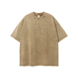 ZODF New Summer Batik Washed T-Shirts For Men Unisex Retro Loose High Street 275gsm Cotton T Shirt Brand Design HY0594