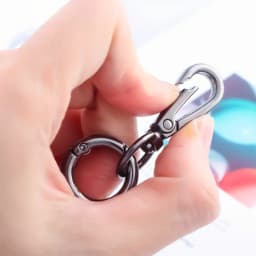2PCS Swivel Clasp Clip, Double Opening Snap Hook Metal Swivel Clasps Lanyard Snap Hook Clasp for Keychains Bags Purses Lanyard