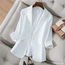 2026 Spring Summer New Temperament Versatile Large Size Women's Small Blazer Coat Loose Elegant FemaleThin Blazer Jacket 4XL