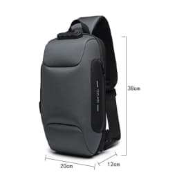 OZUKO Flex Bag Crossbody Bag for Men Anti-theft Shoulder Messenger Bags Male Waterproof Short Trip Chest Bag Pack