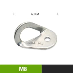 Rock Climb Anchor Point Piton Nut Anchor Bolt Hanger Plate Expansion Nail 304 Stainless Steel Caving Belay Rigging M8 M10 M12