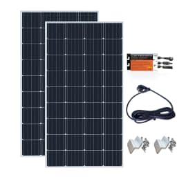 800W Glass Solar Panel Photovoltaic Panel Solar System Balcony Home for Socket 220v 230v Micro Inverter On Grid Solar PV System
