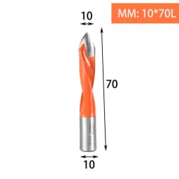 1pc Tungsten Carbide Alloy Gang Drill Bit Woodworking Through Hole Drill CNC Router Bit Resistant Dia.5-10mm Hole Making