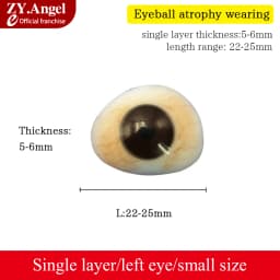 Resin Eye Prosthesis For Disabled Eyes After Removal Of Eyeball Atrophy Using Artificial Eye Prosthesis