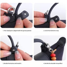 HAVREDELUXE Beaded Decorative Chain For Longchamp Mini Bags Into Colorful Handheld Non Destructive Modification shoulder Straps