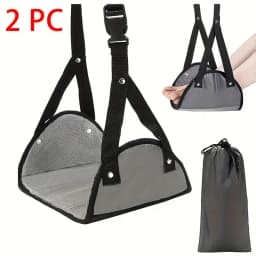 Adjustable Foot Hammocks for Travel, Car, Airplane Rest, Office Hanging, Simple Leg Support Foot Pads, Hammocks