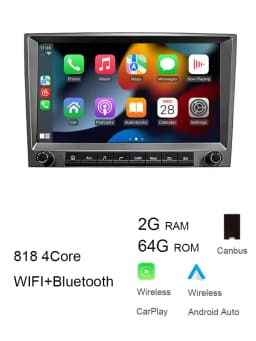 For Porsche 911 997 987 Cayman Boxster Local 720P CarPlay 8" gray Android 14.0 Car player 8 Core 8GB multimedia GPS car stereo
