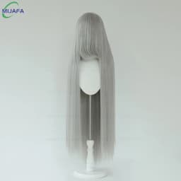 Very High Quality 600g 68 Colors 40 Inch 100cm Long Straight Cosplay Wig With Bangs Heat Resistant Hair Anime Wigs + Wig Cap