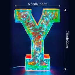 Multicolor Letters LED Night Light Numbers Dual‑Power Light‑Up Battery USB Operated Portable Indoor Decor for Party Wedding Home