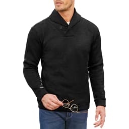Autumn Mens Long Sleeve Half Turtleneck Sweaters Button Neck Solid Color Winer Warm Sweatshirts Breathable Pullover Men