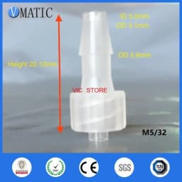 ‌Polypropylene Luer Lock Connector 10Pcs | 1/16'' Barbed Female Tapered Fitting for Syringe/Lab | Free Shipping