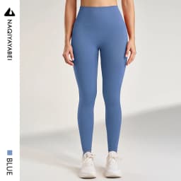 Women's Solid Color Leggings Gym Running Yoga Pants Long Pants High Waisted Tummy Tightening Stretch Sweatpants Seven Colors