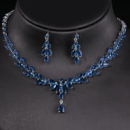 Emmaya Exquisite Jewelry Sets For Women Wedding Party Accessories Cubic Zircon Stud Earrings & Necklace Gift