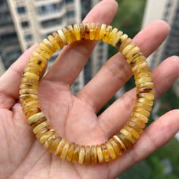 Original Amber Bracelets for Unisex New Genuine Irregular Beads Natural Black Medical Green Healing Jewelry Factory Unique Gift