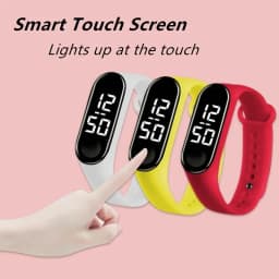 Multicolor Children Watch Led Digital Watches for Boy Girl Outdoor Sport Watch Display Date Waterproof Smart Touch Kids Watches