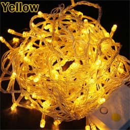 String Light 100LED 10M Christmas/Wedding/Party Decoration Lights Garland AC 110V 220V Outdoor Waterproof LED Lamp 9 Colors LED