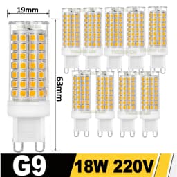 10Pcs G9 LED Light 7W 9W 12W 15W 18W AC 220V 230V G9 LED Lamp LED Bulb SMD 2835 LED G9 Light Replace 30/40W Halogen Lamp Light
