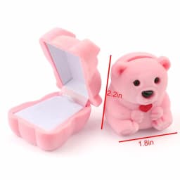 1PCS Mini Velvet Ring Box Creative Jewelry Case Holder Ring Earring Display Box for Wedding Proposal Engagement Birthday Gift