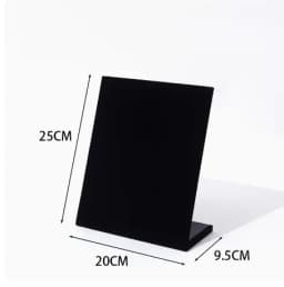 High Quality Velvet L-shaped Necklace Display Rack Jewelry Display Storage Necklace Board Earrings Ring Pendant Props