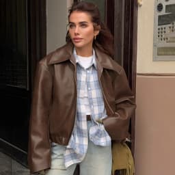 Angola Red Leather Jacket Zip Motorbike Jackets Bomber Jacket Fashion Outerwear Autumn Winter Tops Women Clothes Coat Streetwear