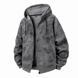 Men Oversized Hooded Sweatshirt Outer Jackets Men Seasonal Daily Loose Pullover Tops Men Soft Thick Knitted Hooded Sweatshirts