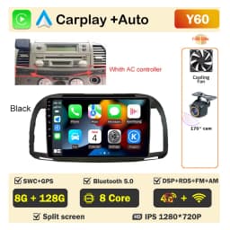 Car Radio Android Auto Player for Nissan March Micra K12 2002- 2010 Wireless CarPlay Intelligent Screen Player GPS Navigation 5G