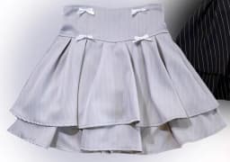 Japanese Mines Style Sweet Cute Double-layer Mini Skirt Bow High Waist A-line Striped Versatile Lolita Short Skirt Women Summer