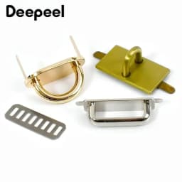 4/10Pcs Deepeel Metal Arch Bridge Buckle Bag Straps Connector Clasp for Handbag Purse Side Clip D Ring Hook DIY Crafts Accessory