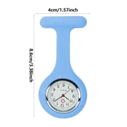 Pocket Watch Women's Digital Display Dial Clip-On Analog Clock Fob Nurse Brooch Pin Hang Pocket Electric Watch Fashion Watches