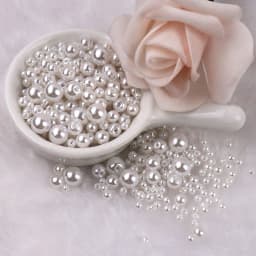 150PCS With Hole ABS Imitation Pearl Bead 3/4/6/8MM Round Plastic Acrylic Spacer Bead for DIY Jewelry Making Findings