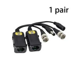 8MP/4K Passive HD BNC Video Power Balun Transceiver Transmitter Via UTP RJ45 Cable AHD/TVI/CVI/CVBS Cable Connectors for Cameras