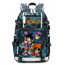 Dragon Ball Z Printed Student Backpack Large Capacity Casual Daypack for Kids Teenagers School Travel