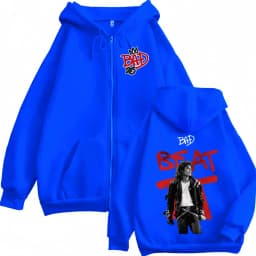 The King of Pop Michael Jackson Bad Era Zipper Hoodies Men Women Fashion Gothic Jacket Sweatshirt Coat Long Sleeve Zip Up Hooded