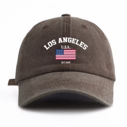 1pc LOS ANGELES Print Washed Baseball Cap for Adults,Minimalist Retro Style Casual Soft Adjustable Dad Hat,Perfect As Gift