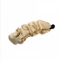 Elegant Solid Fold Fabric Banana Hairpin For Women Girls High Ponytail Holder Hair Clip Barrette Fashion Hair Accessories