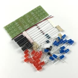 Red Blue Double Color Flashing Lights Kit Strobe NE555 + CD4017 Practice Learning DIY Electronic Kits