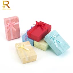 24 pcs High Quality Paper Ring Necklace Set Jewelry Necklace Earrings Rectangular Package Gift Box 5*8*2.5cm