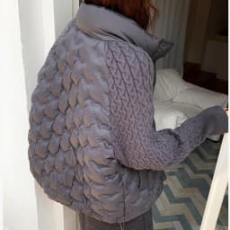 Korean Cable Knit Sleeve Spliced Padded Jacket 2026 Winter Stand Collar Warm Puffer Jacket Women All Match Casual Quilted Parkas