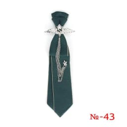 Retro Fabric Ribbon Rhinestone Black Bow Tie Collar Bowkont Cravat School Girl Boys Gifts for Women Clothing Jewelry Accessories