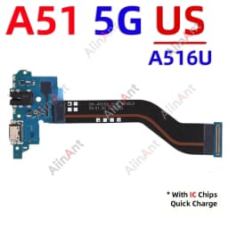 Dock USB Charger Board Connector Port Flex Cable For Samsung Galaxy A56 A55 A54 A53 A52S A52 A51 A50 A546B A556B A566B 4G 5G