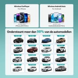 Ottocast Mini Slim Wireless CarPlay Android Auto Adapter USB Dongle Plug Play Bluetooth 5.0 Wifi Auto Connect for 98% of Cars