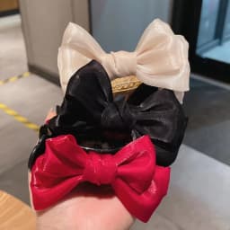 1/2/3pcs Solid Color Shiny Mesh Bow Hair Clip for Woman Fashion Girl Meatball Head Hair Clip Claw Hair Accessories